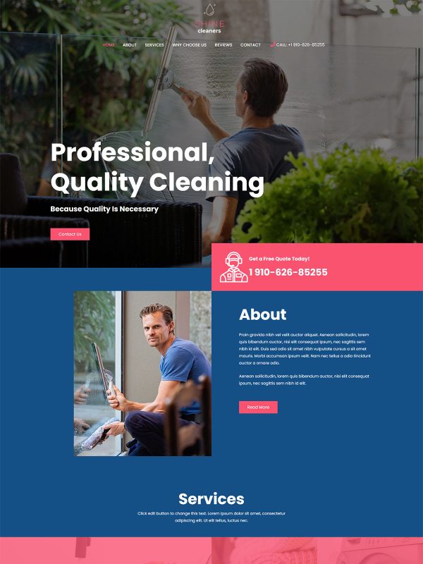 WordPress website template