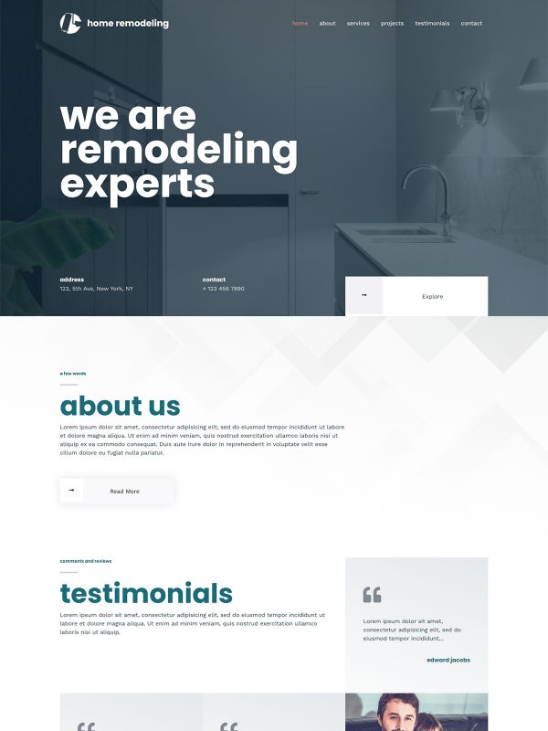 WordPress website template