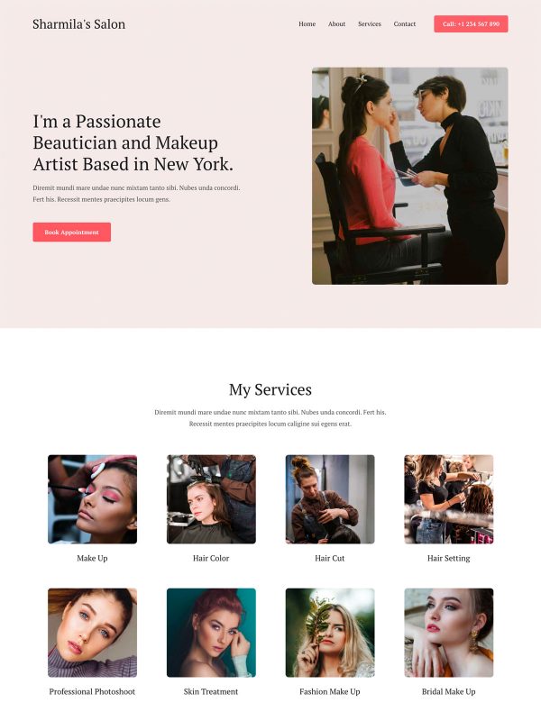 WordPress website template
